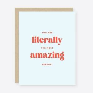 Literally Amazing Greeting Card