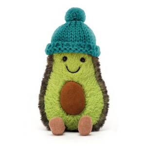 Amuseable Avocado With Teal Hat Plush