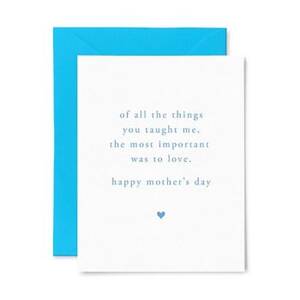 Taught To Love Mother's Day Card