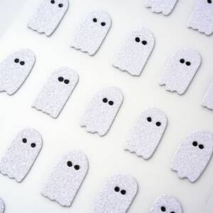 Glitter Ghost Halloween Stickers