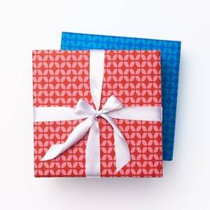 Pink & Blue Reversible Wrapping Paper