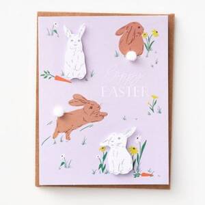 Embellished Bunny Easter Card