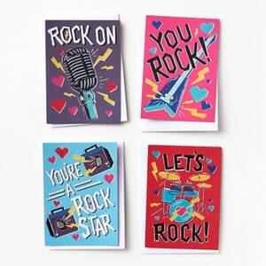 Rock And Roll Valentine Card Set