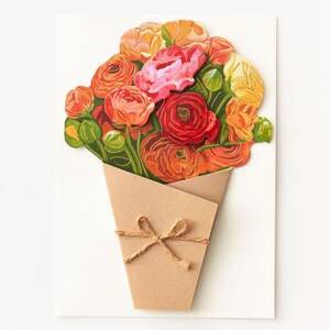 3D Bouquet Mother's Day Card