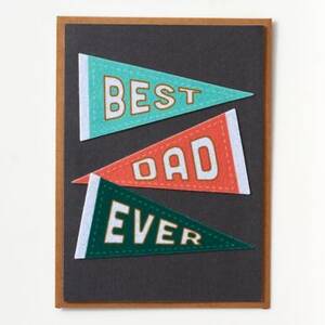 Best Dad Pennants Father's Day Card