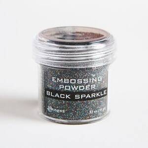 Black Sparkle Embossing Powder