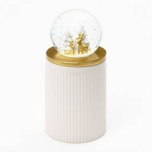 Ceramic Snow Globe Candle