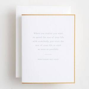 Rest of Your Life Wedding Card