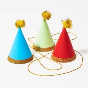 Mini Pom Party Hats