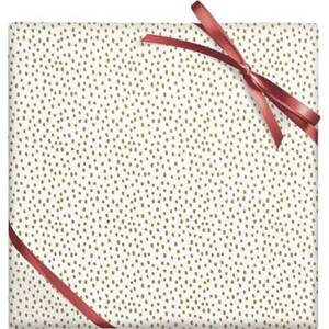 Gold Foil Flurry Stone Wrapping Paper