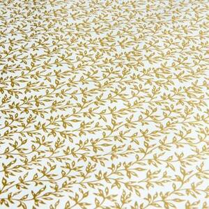 Gold Vines on Cream Stone Wrapping Paper