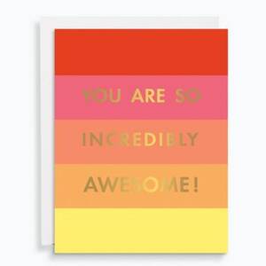 Supersized Incredibly Awesome Greeting Card