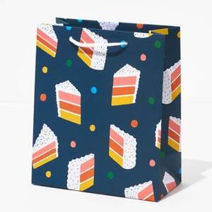 Birthday Cake Slice Medium Gift Bag