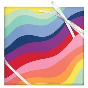 Funky Colorful Wave Wrapping Paper