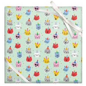 Party Cats And Dogs Wrapping Paper