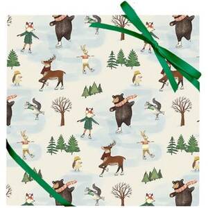 Skating Critters Wrapping Paper
