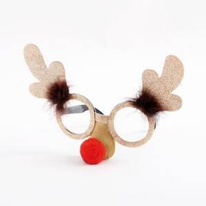 Reindeer Red Nose Glasses