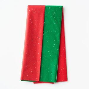 Red & Green Gemstone Tissue Paper