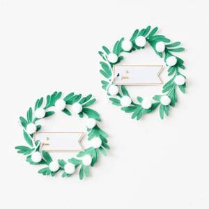 Greenery Wreath Gift Toppers