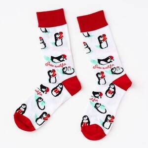 Snow Much Fun Penguin Socks