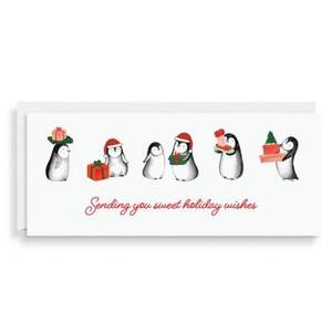 Sweet Holiday Penguins Money Card