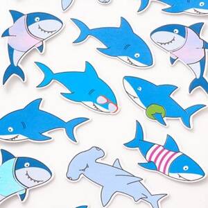 Friendly Sharks Stickers