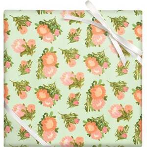 Peony Stone Wrapping Paper
