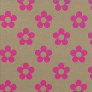 Daisy Pink Glitter Wrapping Paper