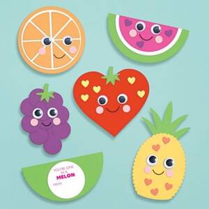 Fruit Valentine Card Kit