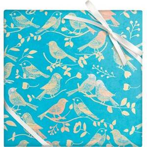 Metallic Birds Handmade Paper