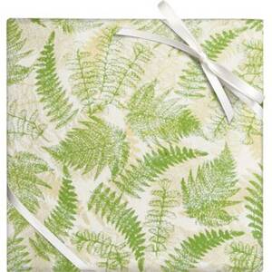 Ferns on Cream Handmade Paper