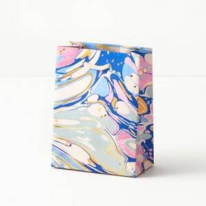 Pink & Blue Marble Small Gift Bag