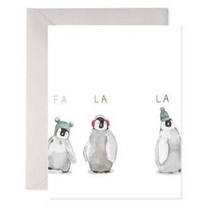 Fa La La Penguins Holiday Card