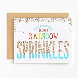 Extra Rainbow Sprinkles Birthday Card