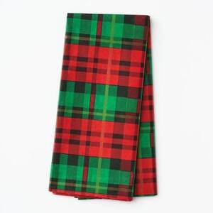 Red & Green Plaid Tissue Paper