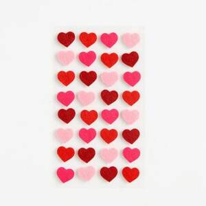 Felt Heart Stickers