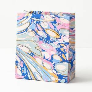 Pink & Blue Marble Medium Gift Bag