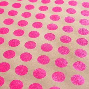 Pink Polka Dot Wrapping Paper