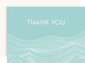 Pool Waves Thank You Card Set