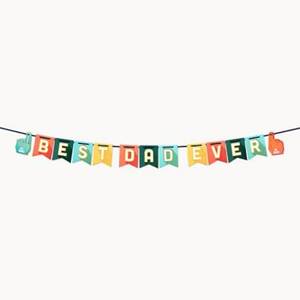 Best Dad Ever Colorful Garland
