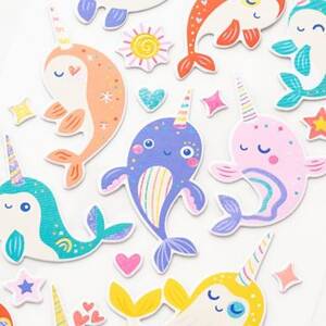 Narwhal Colorful Stickers