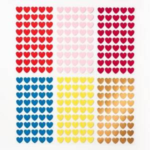 Colorful Heart Multi Sheet Stickers