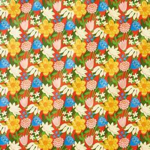 Retro Flower Market Stone Wrapping Paper