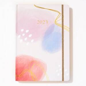 2023 Luxe Watercolor Foil Page A Day Planner