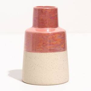 Pink Iridescent Vase