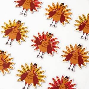 Colorful Turkey Stickers