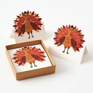 Dimensional Turkey Thanksgiving Place Cards