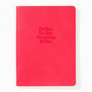 It's Fine Pink Leather Journal