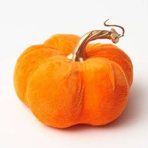 Decorative Orange Velvet Pumpkin