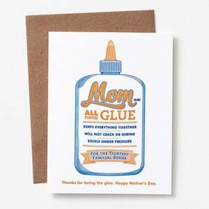 All Purpose Glue Mother's Day Card